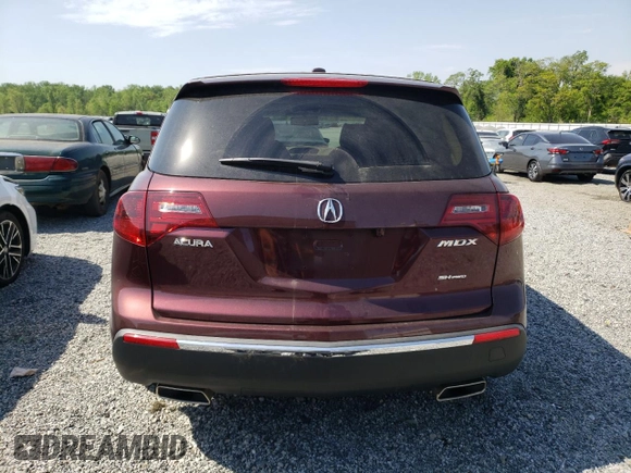 2012 Acura MDX z VIN 2HNYD2H25CH539247, wystawiony jako Copart lot #53558235 z przebiegiem 37 359 mil mil oraz Szkoda całkowita • Salvage title. Historia ofert i sprzedaży dostępna na DreamBid. Obrazek 6.