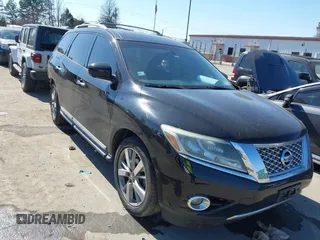 2014 Nissan Pathfinder S with VIN 5N1AR2MNXEC606967, listed as a IAAI auction lot 41641788 with 191,193 mi miles and . Bid and sale history available at DreamBid. Image 1.