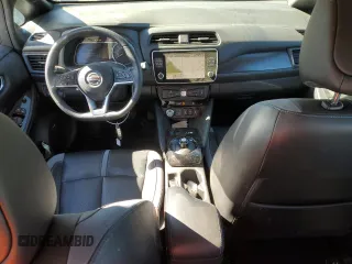 2021 Nissan LEAF SL Plus with VIN 1N4BZ1DV0MC556412, listed as a Copart auction lot 73326904 with 29,703 mi miles and Salvage title. Bid and sale history available at DreamBid. Image 8.