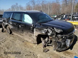 2022 Chevrolet Suburban LT with VIN 1GNSKCKD2NR211585, listed as a Copart auction lot 48373215 with 160,839 mi miles and Salvage Title. Bid and sale history available at DreamBid. Image 4.