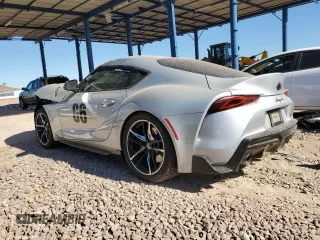 2021 Toyota GR Supra 3.0 with VIN WZ1DB0C02MW041211, listed as a Copart auction lot 79557064 with 0 mi miles and Salvage Title. Bid and sale history available at carsss.com. Image 2.