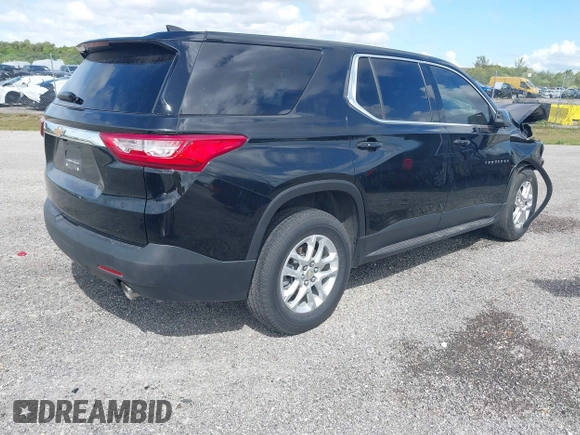 2021 Chevrolet Traverse LS z VIN 1GNERFKW3MJ268502, wystawiony jako IAAI lot #41697810 z przebiegiem 36 894 mil mil oraz . Historia ofert i sprzedaży dostępna na DreamBid. Obrazek 4.