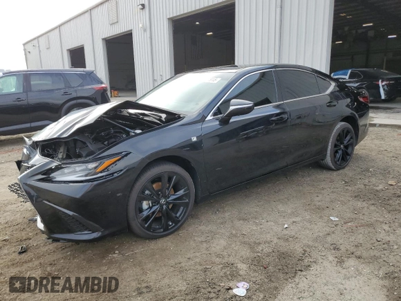 2024 Lexus ES 300h with VIN 58ABA1C15RU043954, listed as a Copart auction lot 44977915 with 9,880 mi miles and Salvage title. Bid and sale history available at DreamBid. Image 1.