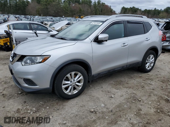 2014 Nissan Rogue SV with VIN 5N1AT2MV5EC873726, listed as a Copart auction lot 52107335 with Not Provided miles and Salvage Title. Bid and sale history available at DreamBid. Image 1.