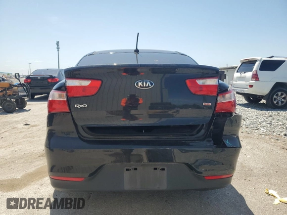 2017 Kia Rio LX with VIN KNADM4A34H6098719, listed as a Copart auction lot 50865265 with 109,608 mi miles and Salvage Title. Bid and sale history available at carsss.com. Image 6.
