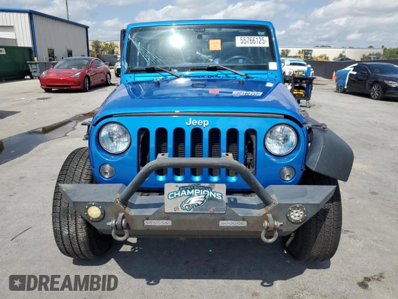 2016 Jeep Wrangler Sport с VIN 1C4AJWAG8GL287256, выставлен на аукционе Copart как лот 55766125 с пробегом 76 601 миль миль и Списание • Salvage title. История ставок и продаж доступна на DreamBid. Изображение 5.