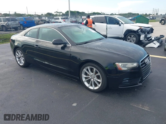 2013 Audi A5 Premium with VIN WAUCFAFR4DA042899, listed as a IAAI auction lot 42682496 with 60,274 mi miles and . Bid and sale history available at DreamBid. Image 1.