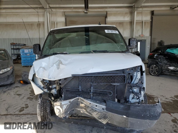 2017 Chevrolet Express Cargo Van with VIN 1GCZGHFG9H1104093, listed as a Copart auction lot 46190765 with 0 mi miles and Salvage Title. Bid and sale history available at carsss.com. Image 5.