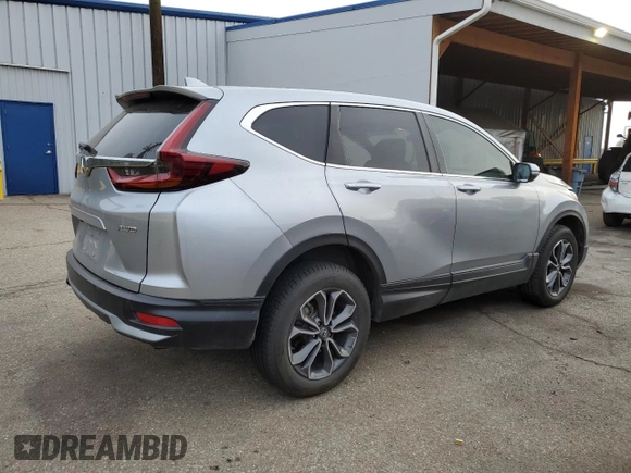 2020 Honda CR-V EX with VIN 7FARW2H59LE016354, listed as a Copart auction lot 49853205 with 53,100 mi miles and Salvage Title. Bid and sale history available at carsss.com. Image 3.