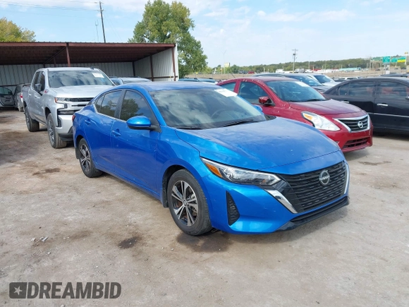 2024 Nissan Sentra SV with VIN 3N1AB8CV8RY280003, listed as a IAAI auction lot 40634571 with 3,371 mi miles and . Bid and sale history available at DreamBid. Image 1.