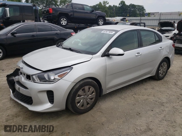 2020 Kia Rio S with VIN 3KPA24AD2LE297081, listed as a Copart auction lot 62927934 with 163,611 mi miles and Salvage Title. Bid and sale history available at carsss.com. Image 1.