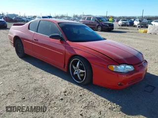 2004 Chevrolet Monte Carlo SS with VIN 2G1WX12K649294292, listed as a IAAI auction lot 41029868 with 180,616 mi miles. Bid and sale history available at carsss.com. Image 1.