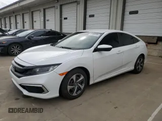 2020 Honda Civic LX z VIN 2HGFC2F61LH507791, wystawiony jako Copart lot #57352205 z przebiegiem 58 593 mil mil oraz Szkoda całkowita • Salvage title. Historia ofert i sprzedaży dostępna na DreamBid. Obrazek 1.