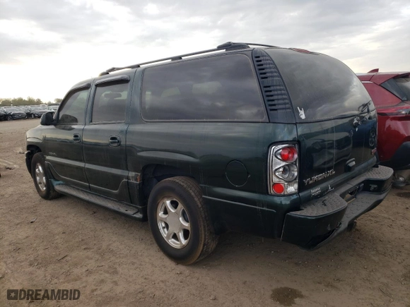 2002 GMC Yukon XL Denali with VIN 1GKFK66U62J143375, listed as a Copart auction lot 72934244 with 0 mi miles and Salvage Title. Bid and sale history available at carsss.com. Image 2.