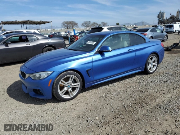 2015 BMW 4 Series 428i with VIN WBA3V7C53FP772021, listed as a Copart auction lot 50840895 with 69,847 mi miles and Salvage Title. Bid and sale history available at carsss.com. Image 1.