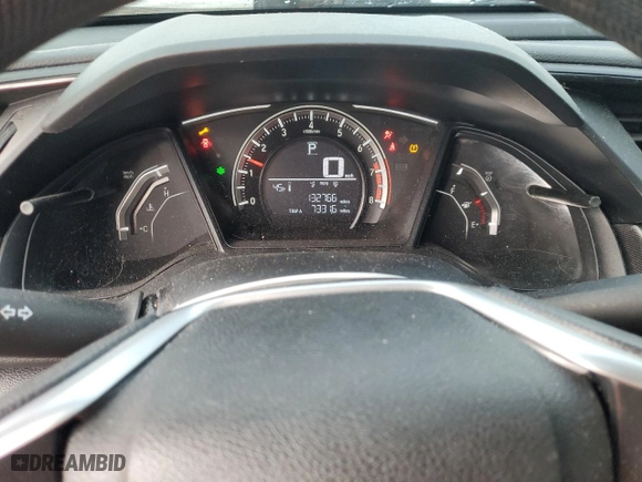 2017 Honda Civic Sedan LX with VIN 2HGFC2F53HH555632, listed as a Copart auction lot 86565434 with 132,766 mi miles and Salvage Title. Bid and sale history available at carsss.com. Image 9.