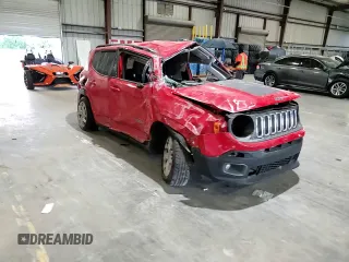 2018 Jeep Renegade Latitude with VIN ZACCJABB8JPG93233, listed as a Copart auction lot 58553795 with Not provided miles and Non repairable. Bid and sale history available at DreamBid. Image 14.