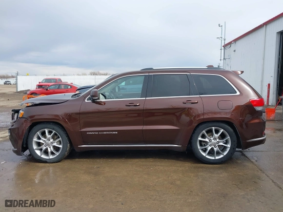 2015 Jeep Grand Cherokee Summit with VIN 1C4RJFJT7FC840560, listed as a IAAI auction lot 41596868 with 173,392 mi miles. Bid and sale history available at carsss.com. Image 14.