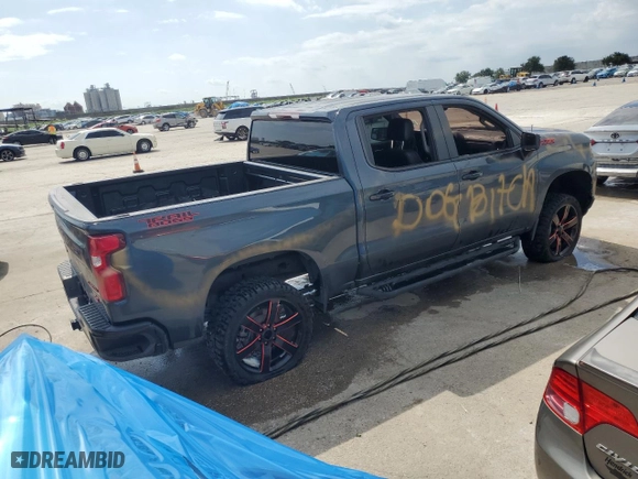 2021 Chevrolet Silverado 1500 LTD Custom Trail Boss with VIN 3GCPYCEL7MG178503, listed as a Copart auction lot 71582184 with 59,669 mi miles and Salvage Title. Bid and sale history available at carsss.com. Image 3.