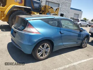 2011 Honda CR-Z with VIN JHMZF1D44BS012599, listed as a Copart auction lot 61500014 with Not Provided miles and Salvage Title. Bid and sale history available at DreamBid. Image 3.