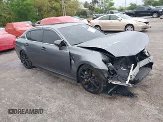 2014 Lexus GS 350 with VIN JTHBE1BL8E5038849, listed as a IAAI auction lot 35214694 with 102,788 mi miles. Bid and sale history available at carsss.com. Image 1.