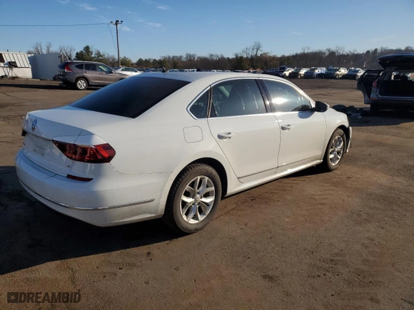 2017 Volkswagen Passat 1.8T S with VIN 1VWAT7A30HC076905, listed as a Copart auction lot 48500675 with 37,478 mi miles and Salvage Title. Bid and sale history available at carsss.com. Image 3.