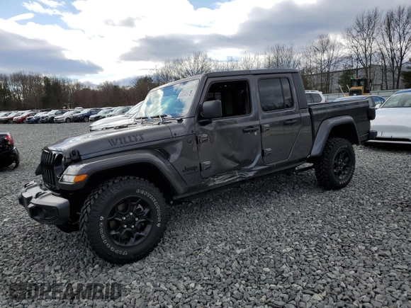 2023 Jeep Gladiator Sport S with VIN 1C6HJTAG9PL572388, listed as a Copart auction lot 53346475 with 11,081 mi miles and Salvage title. Bid and sale history available at DreamBid. Image 1.