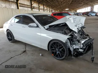 2019 Mercedes-Benz C 300 with VIN WDDWF8DB4KR462407, listed as a Copart auction lot 52336005 with 75,466 mi miles and Salvage Title. Bid and sale history available at DreamBid. Image 4.