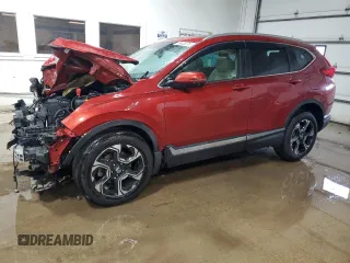 2018 Honda CR-V Touring with VIN 2HKRW2H90JH689286, listed as a Copart auction lot 59435275 with 83,447 mi miles and Salvage title. Bid and sale history available at DreamBid. Image 1.