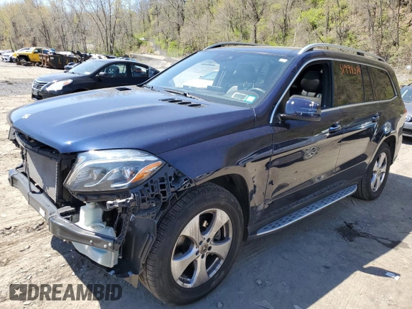 2019 Mercedes-Benz GLS 450 with VIN 4JGDF6EE2KB237860, listed as a Copart auction lot 51994074 with 26,773 mi miles and Salvage Title. Bid and sale history available at DreamBid. Image 1.