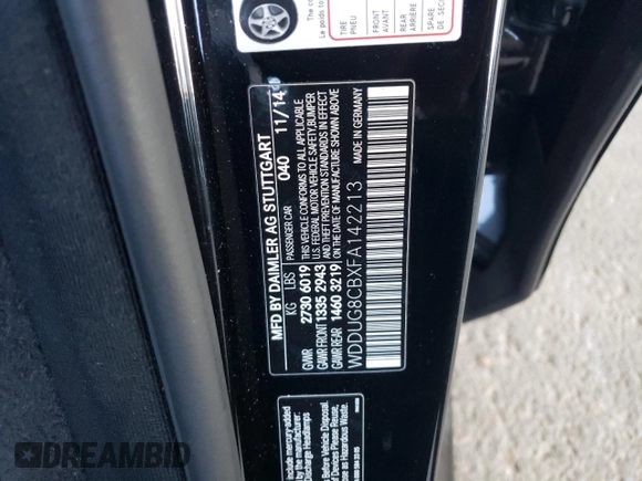 2015 Mercedes-Benz S 550 z VIN WDDUG8CBXFA142213, wystawiony jako Copart lot #60229045 z przebiegiem 102 554 mil mil oraz Czysty tytuł • Clean title. Historia ofert i sprzedaży dostępna na DreamBid. Obrazek 12.