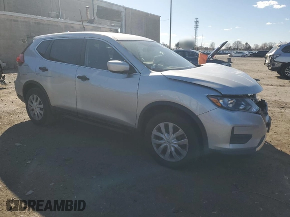 2017 Nissan Rogue S with VIN 5N1AT2MN2HC825475, listed as a Copart auction lot 50698375 with 92,083 mi miles and Salvage Title. Bid and sale history available at DreamBid. Image 4.