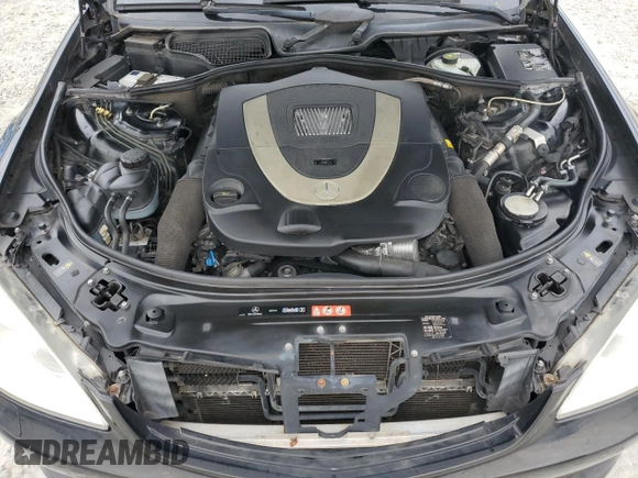 2007 Mercedes-Benz S 550 with VIN WDDNG71X47A121193, listed as a Copart auction lot 54193185 with 233,090 mi miles and Salvage Title. Bid and sale history available at DreamBid. Image 11.