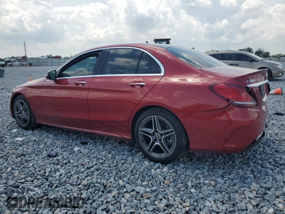 2019 Mercedes-Benz C 300 with VIN 55SWF8DB7KU317733, listed as a Copart auction lot 55562235 with 39,884 mi miles and Non repairable. Bid and sale history available at DreamBid. Image 2.