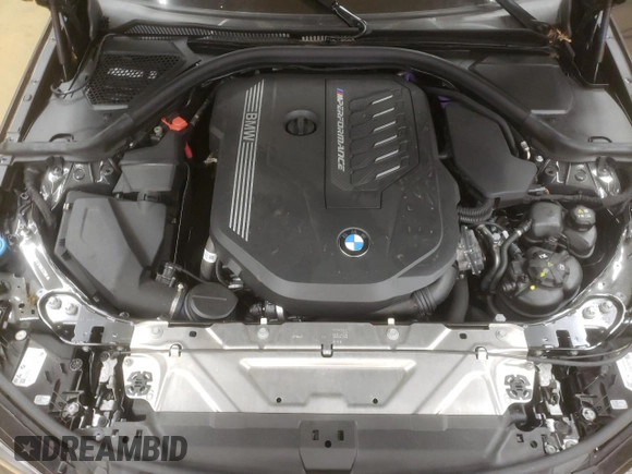 2024 BMW 3 Series M340i xDrive with VIN 3MW49FF07R8E07606, listed as a Copart auction lot 43649495 with 0 mi miles and Salvage Title. Bid and sale history available at carsss.com. Image 11.