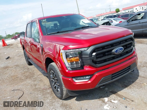 2023 Ford F-150 XL with VIN 1FTFW1E50PKF03531, listed as a IAAI auction lot 42151884 with 15,392 mi miles and . Bid and sale history available at DreamBid. Image 1.
