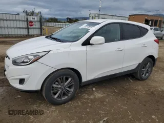 2015 Hyundai Tucson GLS with VIN KM8JT3AF0FU039863, listed as a Copart auction lot 51347815 with 104,469 mi miles and Salvage Title. Bid and sale history available at DreamBid. Image 1.