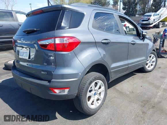 2020 Ford EcoSport SE with VIN MAJ3S2GE9LC349493, listed as a IAAI auction lot 41798547 with 42,946 mi miles. Bid and sale history available at carsss.com. Image 4.