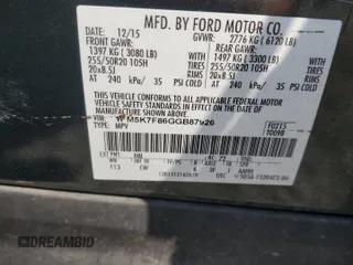 2016 Ford Explorer Limited with VIN 1FM5K7F86GGB87926, listed as a Copart auction lot 48544915 with 165,159 mi miles and Salvage Title. Bid and sale history available at DreamBid. Image 13.