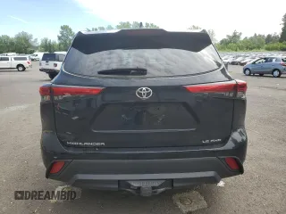 2022 Toyota Highlander LE with VIN 5TDBZRBH5NS193739, listed as a Copart auction lot 59274444 with 13,804 mi miles and Salvage title. Bid and sale history available at DreamBid. Image 6.