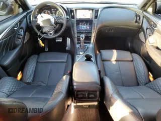 2022 Infiniti Q50 Red Sport 400 with VIN JN1FV7DP0NM370069, listed as a Copart auction lot 80541084 with 26,013 mi miles and Salvage Title. Bid and sale history available at DreamBid. Image 8.