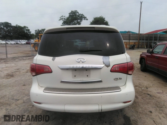 2012 Infiniti QX56 7-passenger with VIN JN8AZ2NF3C9516960, listed as a IAAI auction lot 42386448 with 200,785 mi miles and . Bid and sale history available at DreamBid. Image 16.