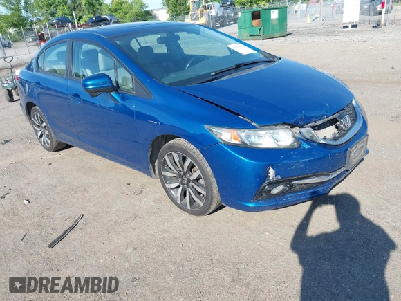 2015 Honda Civic EX-L z VIN 2HGFB2F90FH512305, wystawiony jako IAAI lot #42273933 z przebiegiem 203 680 mil mil oraz . Historia ofert i sprzedaży dostępna na DreamBid. Obrazek 1.