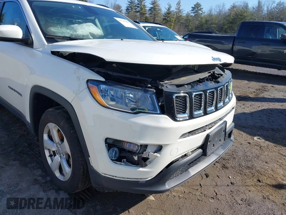 2020 Jeep Compass Latitude with VIN 3C4NJDBB0LT145359, listed as a IAAI auction lot 41747803 with 53,643 mi miles. Bid and sale history available at carsss.com. Image 18.