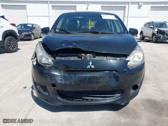 2015 Mitsubishi Mirage DE with VIN ML32A3HJ3FH058864, listed as a IAAI auction lot 41808337 with 160,185 mi miles. Bid and sale history available at carsss.com. Image 12.