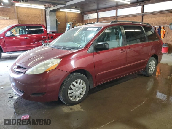 2006 Toyota Sienna CE with VIN 5TDZA23CX6S429447, listed as a Copart auction lot 55119025 with 213,494 mi miles and Clean Title. Bid and sale history available at carsss.com. Image 1.