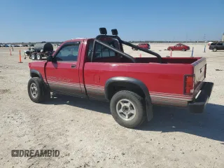 1989 Dodge Dakota z VIN 1B7GG66X6KS127702, wystawiony jako Copart lot #43276685 z przebiegiem 121 862 mil mil oraz Czysty tytuł • Clean title. Historia ofert i sprzedaży dostępna na DreamBid. Obrazek 2.