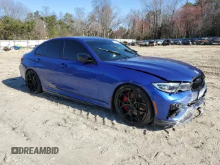 2021 BMW 3 Series M340i xDrive with VIN 3MW5U9J04M8C08114, listed as a Copart auction lot 49565235 with 62,470 mi miles and Salvage Title. Bid and sale history available at carsss.com. Image 4.