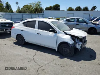 2015 Nissan Versa SV with VIN 3N1CN7AP0FL865021, listed as a Copart auction lot 65637455 with 139,738 mi miles and Salvage title. Bid and sale history available at DreamBid. Image 4.