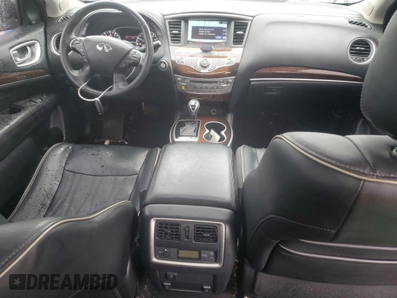 2017 Infiniti QX60 with VIN 5N1DL0MM9HC549675, listed as a Copart auction lot 52076715 with 100,009 mi miles and Salvage Title. Bid and sale history available at DreamBid. Image 8.